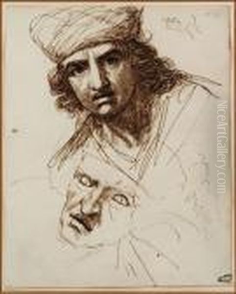 Heads Of Two Orientals - view 1