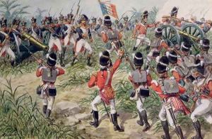 The Charge of the 7th Foot Royal Fusiliers, Martinique, 1st February, 1809 by Richard Simkin