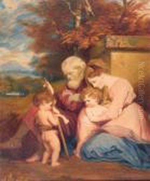 Holy Family With St John The Baptist In A Landscape - view 1
