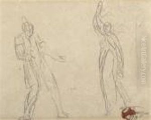 A Sketch Of Two Figures