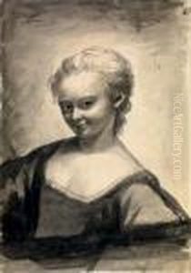 Portrait De Femme En Buste by George Romney