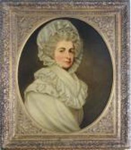 Portrait Of A Lady In White, Said To Be Mrs. Butler