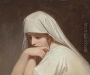 Portrait Of Emma, Lady Hamilton, As 'contemplation' by George Romney
