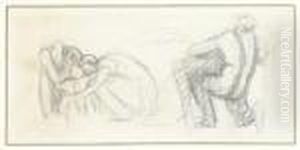 Crouched And Huddled Figures