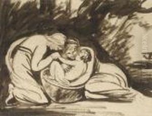 The Infant Shakespeare Nursed By Tragedy And Comedy