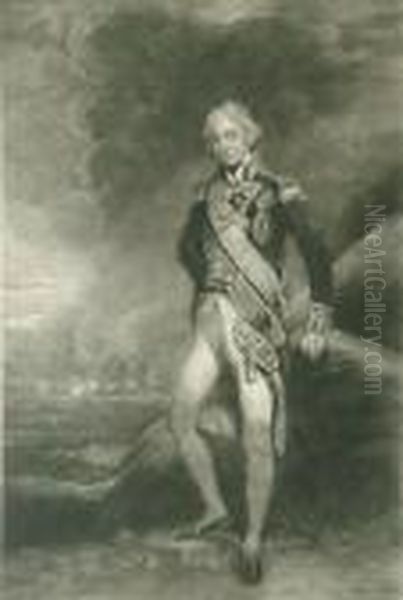Portrait Of Admiral Lordnelson Mezzotint - view 1