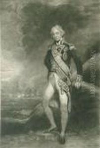 Portrait Of Admiral Lordnelson Mezzotint by George Romney