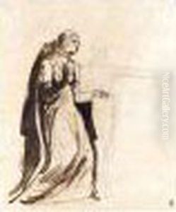 Study Of Standing Woman by George Romney