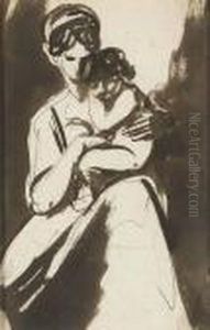 A Mother Holding Her Child by George Romney