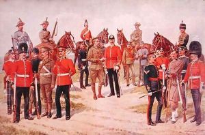 Types of the Territorial Army, from The Graphic, 1910