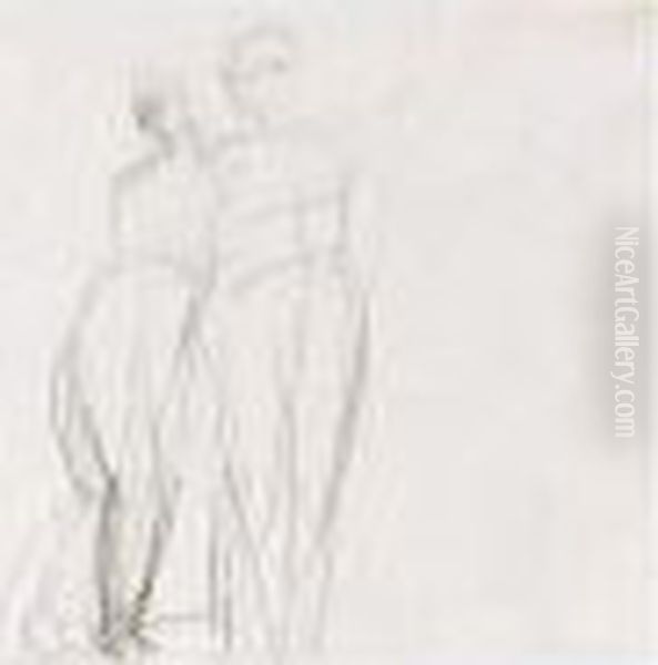 Figure Study Of A Lady; Study For Dido Bids Farewell To Aeneas - view 1