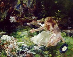 and the fairies ran away with their clothes by Charles Sims