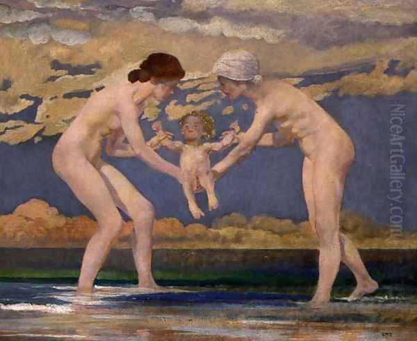 The Waters Edge- Two Women and a Baby - view 1