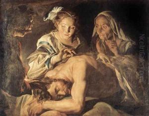 Samson and Delilah 1630s by Matthias Stomer