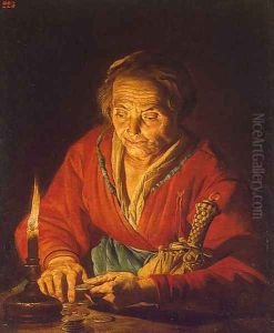 Old Woman with a Candle 1640-1650
