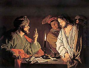 Christ Before the High Priest 1633ca by Matthias Stomer