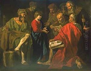 Christ Among the Doctors 1630 by Matthias Stomer