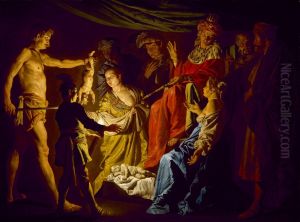 The Judgment of Solomon 1640 by Matthias Stomer