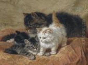 A Proud Mother by Henriette Ronner-Knip