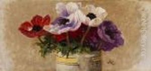 Kleine Vase Mit Anemonen