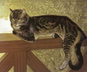 Ete, Chat sur une Balustrade, 1909 by Theophile Alexandre Steinlen