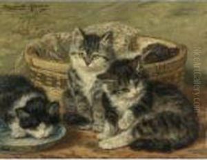 Four Kittens by Henriette Ronner-Knip