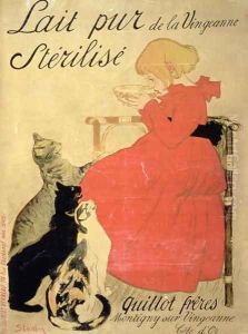 Pure Sterilized Milk from La Vingeanne, 1894 by Theophile Alexandre Steinlen