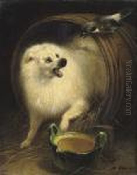 A Dog In A Barrel - view 1