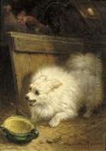 In The Barn by Henriette Ronner-Knip