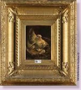 Poule Et Ses Poussins by Henriette Ronner-Knip