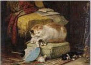 A New Hiding Place by Henriette Ronner-Knip