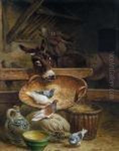 Nella Stalla by Henriette Ronner-Knip