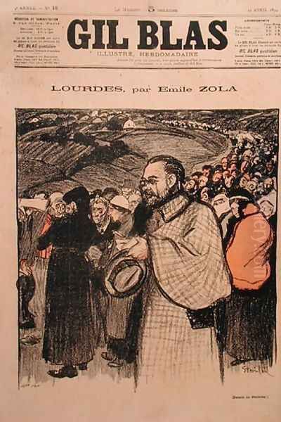 Front cover of Gil Blas containing the first instalment of Lourdes by Emile Zola 1840-1902 1894 - view 1