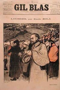 Front cover of Gil Blas containing the first instalment of Lourdes by Emile Zola 1840-1902 1894 by Theophile Alexandre Steinlen