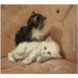 Two Kittens by Henriette Ronner-Knip