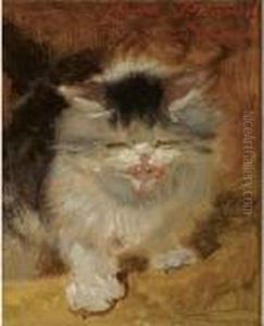 An Angry Little Kitten by Henriette Ronner-Knip