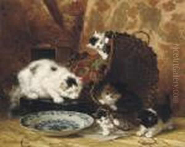 Autour D'un Panier: The Mischievous Kittens - view 1
