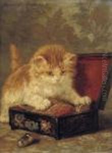 The Sewing Box by Henriette Ronner-Knip