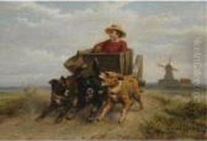 The Afternoon Ride by Henriette Ronner-Knip
