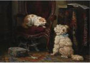 The Uninvited Guest by Henriette Ronner-Knip