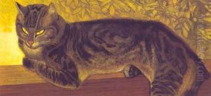 Summer: Cat on a balustrade by Theophile Alexandre Steinlen