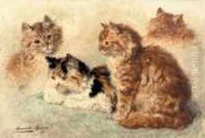 Ginger Cats - A Study by Henriette Ronner-Knip