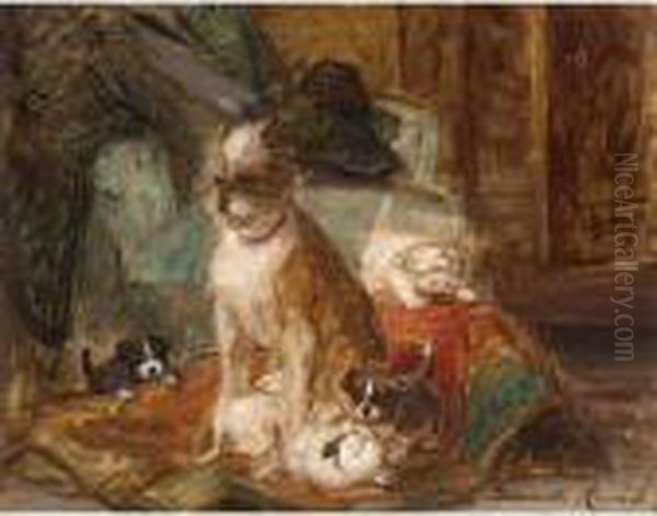 A Dog And Her Puppies - view 1