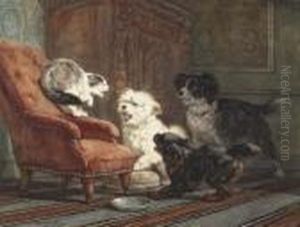 Hunde Und Katzen. by Henriette Ronner-Knip