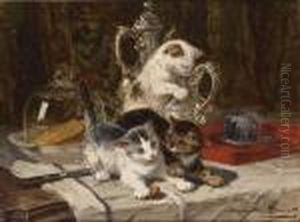Tea Time by Henriette Ronner-Knip