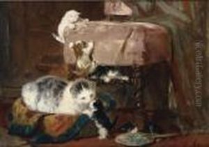 Playing Time by Henriette Ronner-Knip