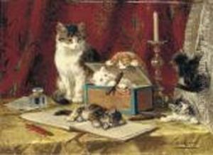 The Cigar Box by Henriette Ronner-Knip