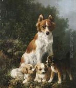 The Proud Mother by Henriette Ronner-Knip