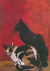 Les Chats - The Cats I by Theophile Alexandre Steinlen