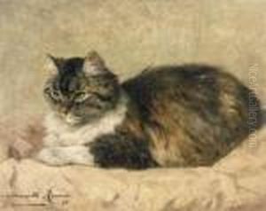 Purring With Content by Henriette Ronner-Knip